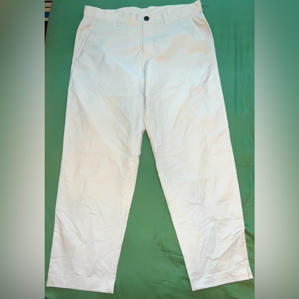 Lululemon Men’s 5-Pocket Trouser Pant, White, Size 34